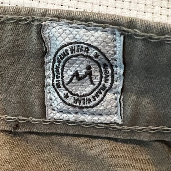 Miran Jeans Beige Tan Wide Split Leg Boho Festival Pants Rope Belt Size Small - Picture 9 of 11